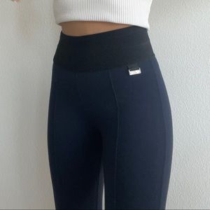 Calvin Klein high waist / rib cage blue leggings
